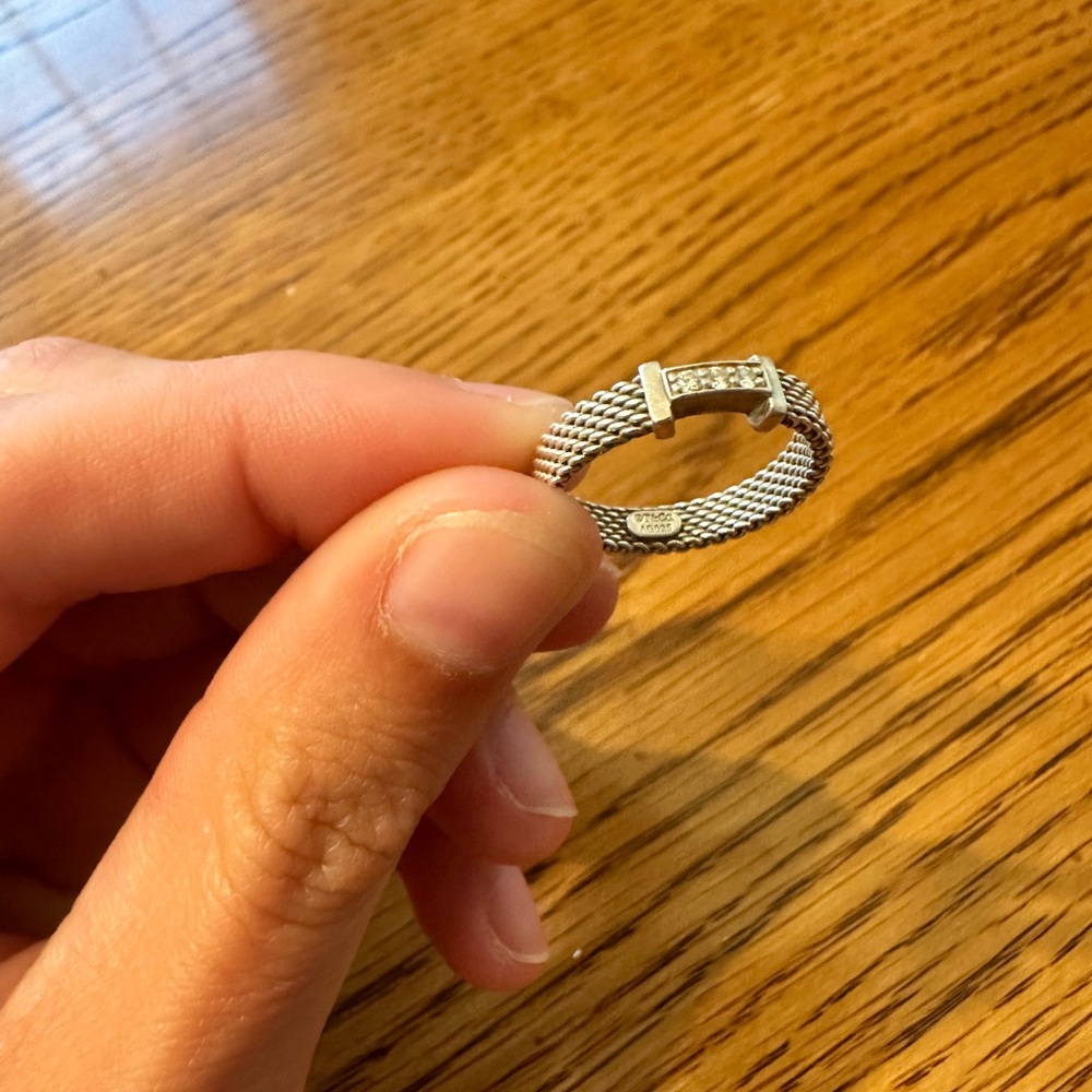 Tiffany & Co. Ring Diamond Somerset Mesh Band